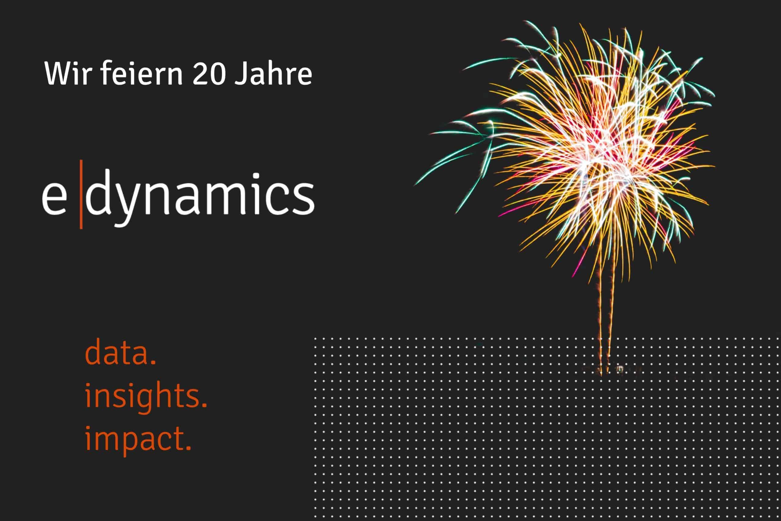 Firmenjubiläum 20 Jahre e-dynamics GmbH