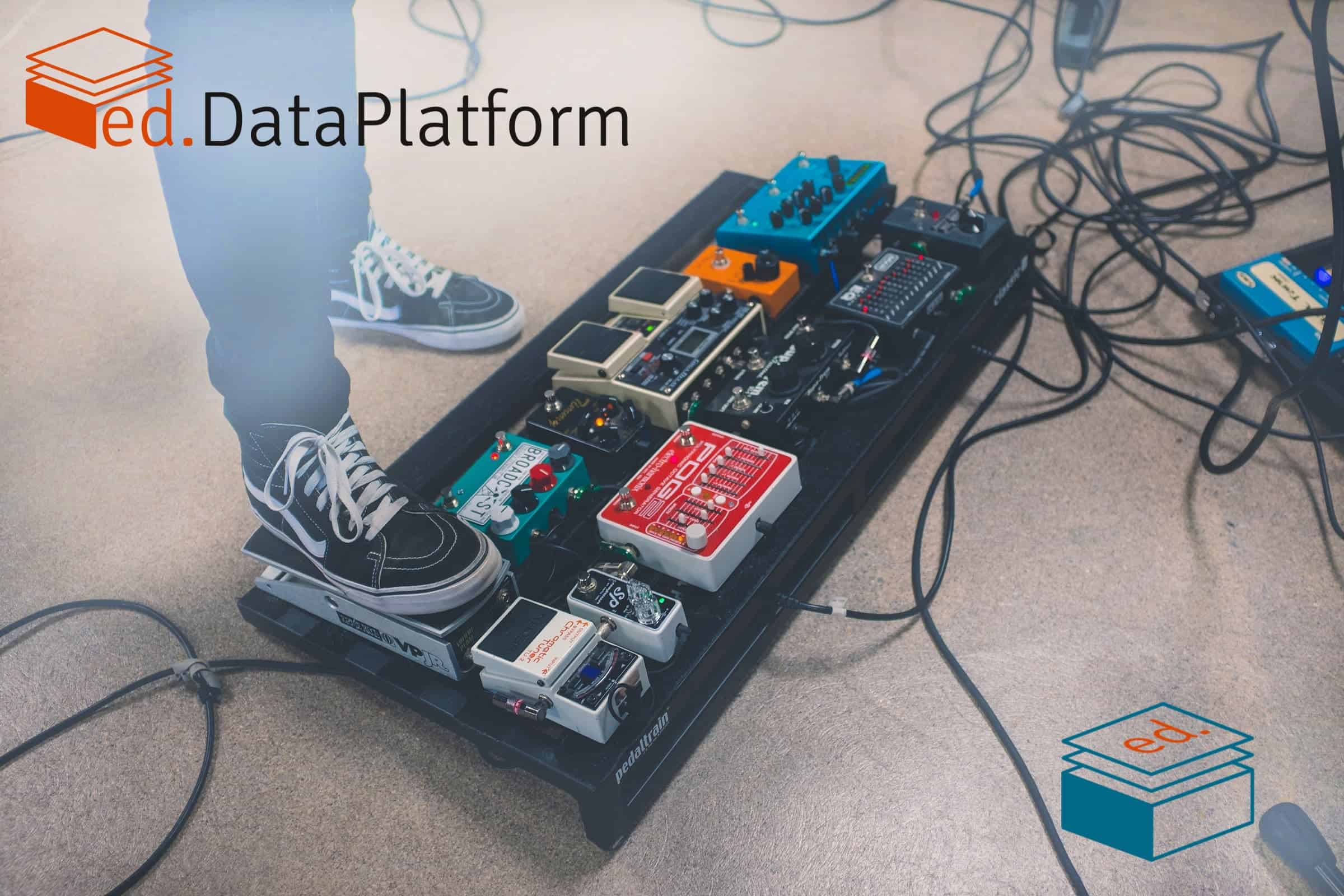 e-dynamics Daten Plattform Analogie Pedal Board